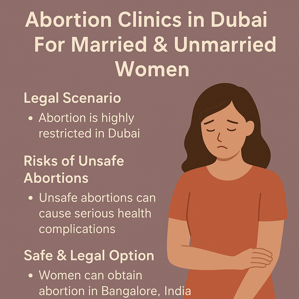 Abortion in Dubai is restricted. But, Dubai residents can obtain safe abortions in Bangalore, India.