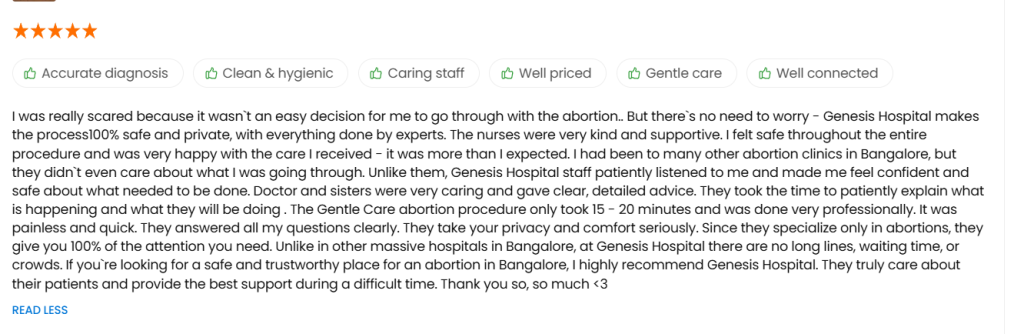 Abortion in Bangalore, abortion in India, safe abortion, legal abortion, confidential abortion