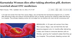 Can a woman die after taking abortion pills? Read the article to know your safe abortion options.
