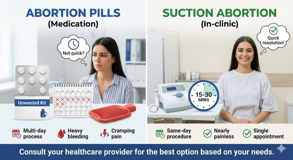 Abortion pills vs Suction abortion in Bangalore